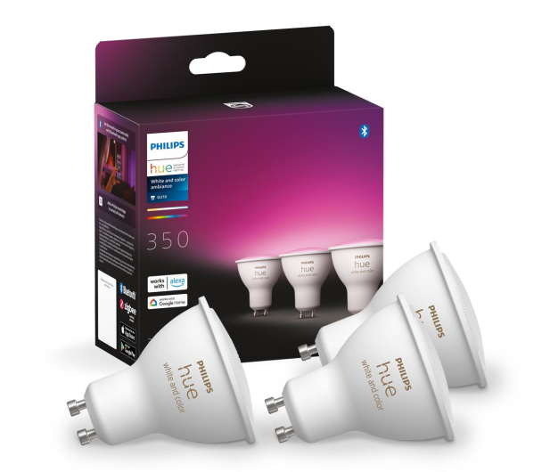 Philips Hue White and color ambiance Żarówka 3xGU10 - 709610 - zdjęcie